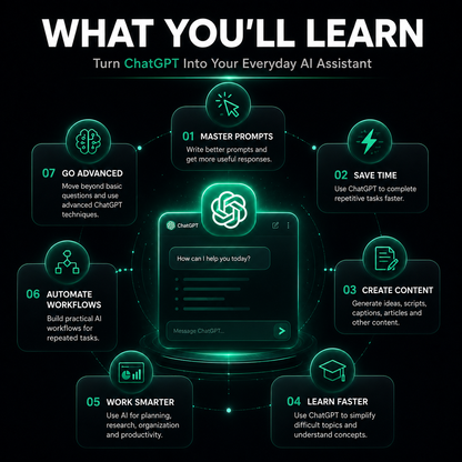 ChatGPT Complete Beginner to Advanced Course - COURSEINDIA