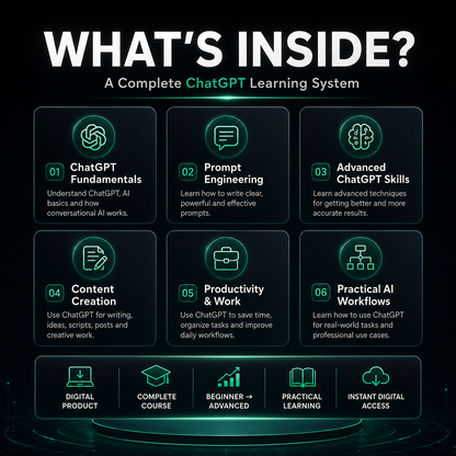 ChatGPT Complete Beginner to Advanced Course - COURSEINDIA